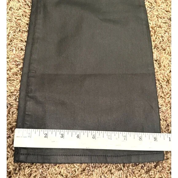 NWT Banana Republic Women's Low-Rise Bootcut Black Shiny Jeans Size 29/8 - Picture 9 of 12